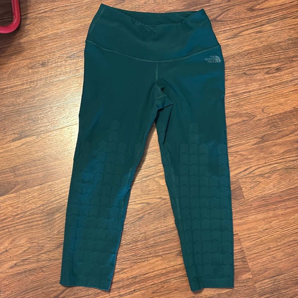 The North Face Power Form Leggings High Rise Crop Botanical Green size M.